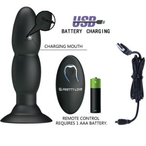 Pretty Love Plug Vibrator mit Rotation und Fernbedienung, schwarz Pretty Love Plug Vibrator mit Rotation und Fernbedienung, schwarz – Bild 5