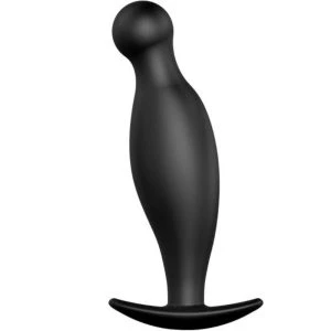 Anal Toys Silikon Analplug mit ergonomischem Design schwarz