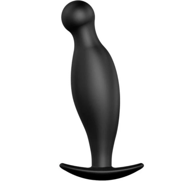 Anal Toys Silikon Analplug mit ergonomischem Design schwarz