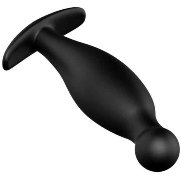 Anal Toys Silikon Analplug mit ergonomischem Design schwarz