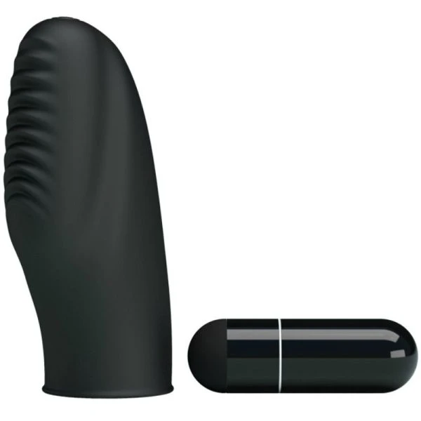 FUN Toys Pretty Love Flirtation Stanford Vibrationsvingerhoed zwart