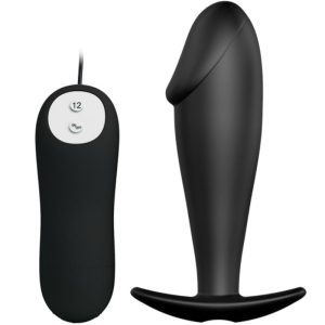 Pretty Love Anaalvibrator Silicon Penisvorm met 12 Trillingsstanden Zwart Pretty Love Anaalvibrator Silicon Penisvorm met 12 Trillingsstanden Zwart - Afbeelding 1