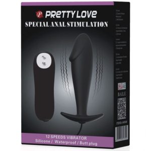 Pretty Love Anaalvibrator Silicon Penisvorm met 12 Trillingsstanden Zwart Pretty Love Anaalvibrator Silicon Penisvorm met 12 Trillingsstanden Zwart - Afbeelding 7