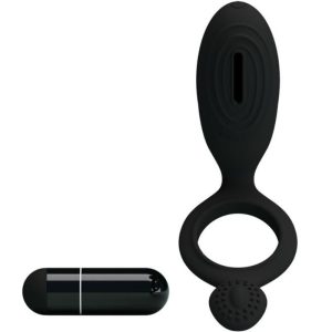 FOR HIM Pretty Love Ethel Vibratiering met clitorisstimulator zwart FOR HIM Pretty Love Ethel Vibratiering met clitorisstimulator zwart - Afbeelding 3