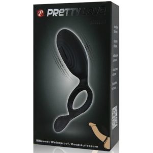 FOR HIM Pretty Love Ethel Vibratiering met clitorisstimulator zwart FOR HIM Pretty Love Ethel Vibratiering met clitorisstimulator zwart - Afbeelding 10