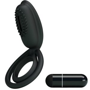 FOR HIM Pretty Love Esther Vibratiering met Stimulator zwart FOR HIM Pretty Love Esther Vibratiering met Stimulator zwart - Afbeelding 1