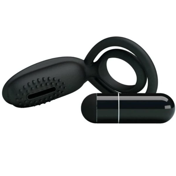 FOR HIM Pretty Love Esther Vibratiering met Stimulator zwart