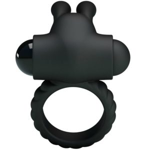 FOR HIM Pretty Love Eudora Vibratiering met clitorisstimulator zwart FOR HIM Pretty Love Eudora Vibratiering met clitorisstimulator zwart - Afbeelding 3