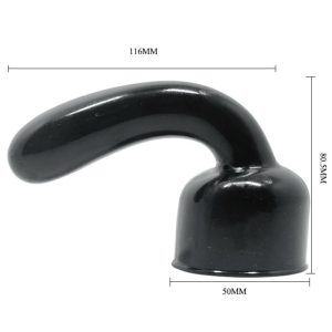 Baile Power Head Verwisselbare Massagekop voor G-puntstimulatie, zwart Baile Power Head Verwisselbare Massagekop voor G-puntstimulatie, zwart - Afbeelding 4