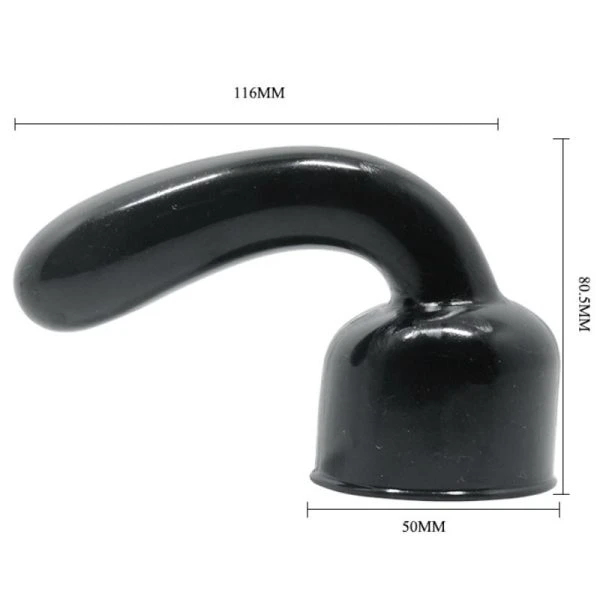 Baile Power Head Verwisselbare Massagekop voor G-puntstimulatie, zwart
