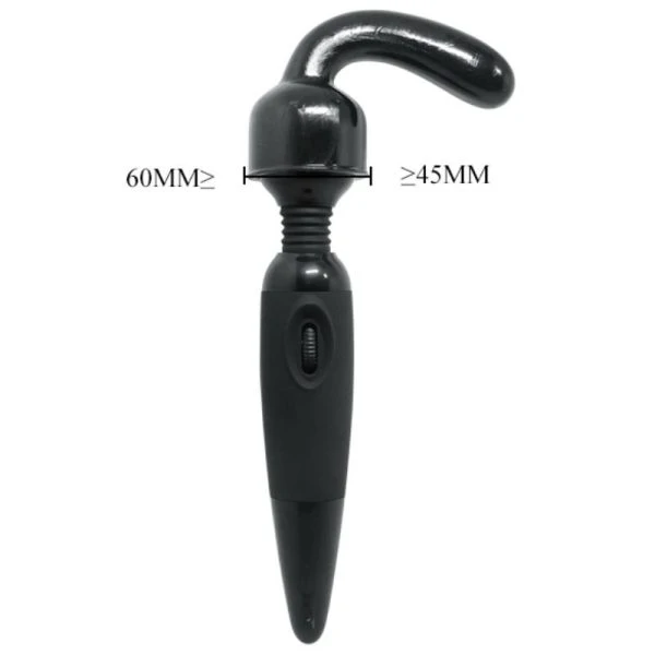 Baile Power Head Verwisselbare Massagekop voor G-puntstimulatie, zwart
