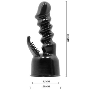 Baile Power Head verwisselbare vibratorkop voor inwendige en clitorale stimulatie zwart Baile Power Head verwisselbare vibratorkop voor inwendige en clitorale stimulatie zwart - Afbeelding 4