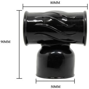 Baile Power Head Verwisselbare Masturbator-Opzet voor Massageapparaat, zwart Baile Power Head Verwisselbare Masturbator-Opzet voor Massageapparaat, zwart - Afbeelding 4