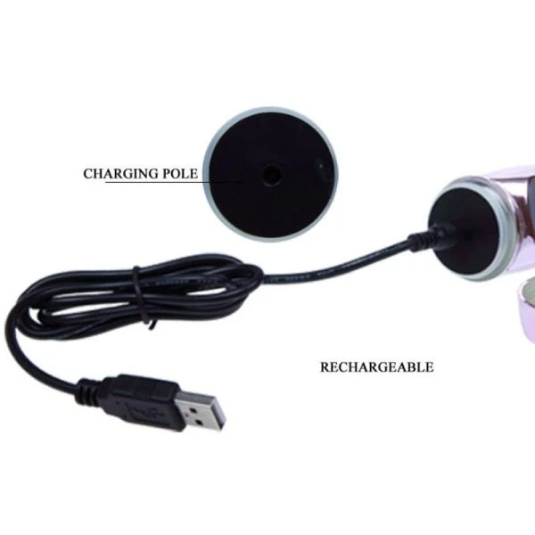 Baile Rotations Rabbit Vibrator met Vlinderstimulator
