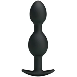 Anal Toys Pretty Love Silikon Analkugeln mit Gewichtskugeln 12,5 cm schwarz