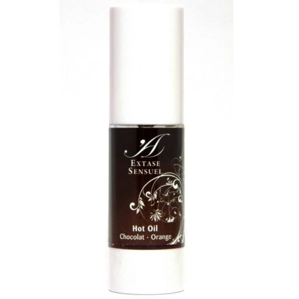 Extase Sensual Massageolie met warmte-effect Chocolade en Sinaasappel 30 ml