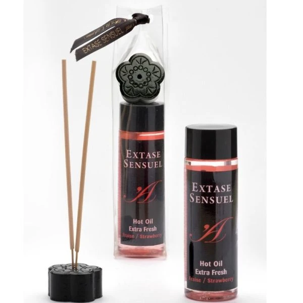 Extase Sensual Massageolie met Extra Fris Aardbeieffect Extase Sensual Massageolie met Extra Fris Aardbeieffect