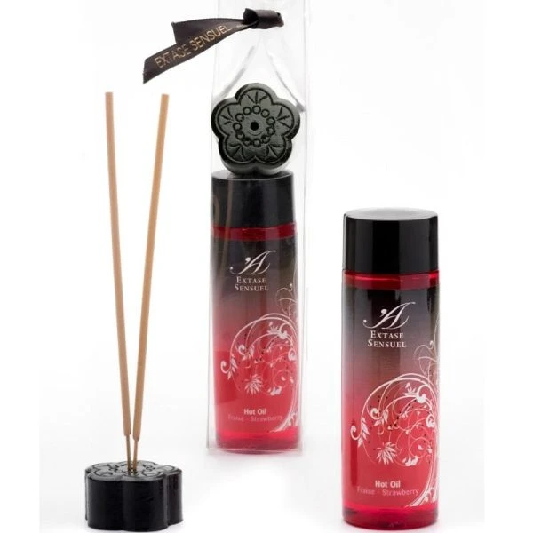 Extase Sensual Warm Stimulerende Massageolie Aardbei