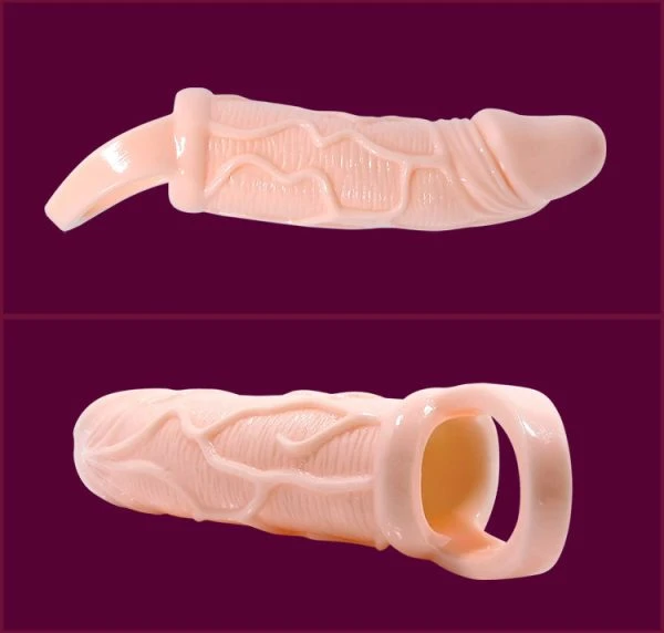 Baile FOR HIM Penisverlengingshuls met vibratie en testikelriem 13,5 cm