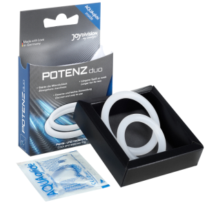 Joydivision Potenzduo Penisring-Set van siliconen M wit Joydivision Potenzduo Penisring-Set van siliconen M wit - Afbeelding 2