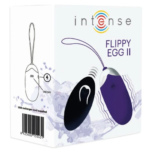 Intense Remote Control Flippy II Vibrations-Ei met afstandsbediening, siliconen