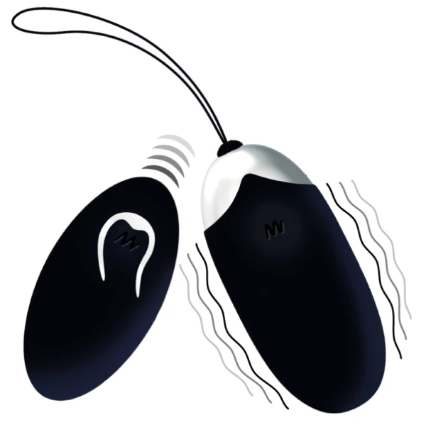 Intense Remote Control Flippy II vibrerend ei met afstandsbediening zwart Intense Remote Control Flippy II vibrerend ei met afstandsbediening zwart