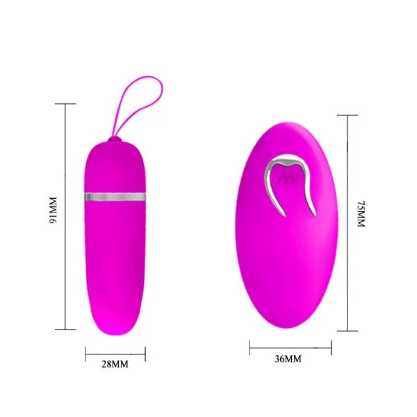 Remote Control Pretty Love Debby Vibration Egg with Remote Control, Lilac