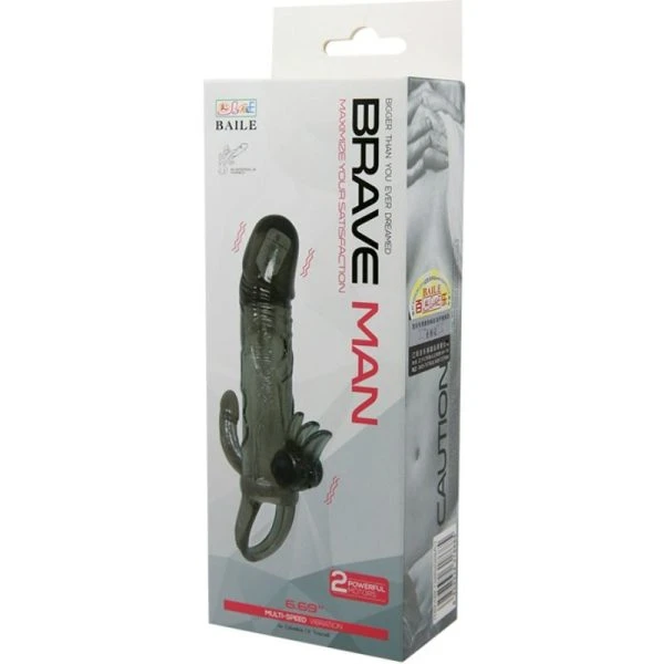 Baile FOR HIM Penishuls Brave MAN met clitoris- en anale stimulatie Zwart Baile FOR HIM Penishuls Brave MAN met clitoris- en anale stimulatie Zwart