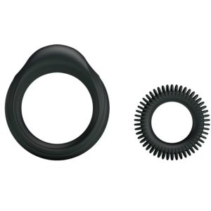 Baile FOR HIM siliconen penisringset Manhood met twee ringen Baile FOR HIM siliconen penisringset Manhood met twee ringen - Afbeelding 1