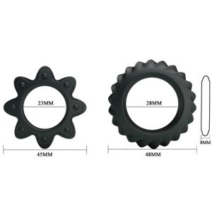 Baile FOR HIM Penisring-Set Flowering Ring aus Silikon Baile FOR HIM Penisring-Set Flowering Ring aus Silikon – Bild 5