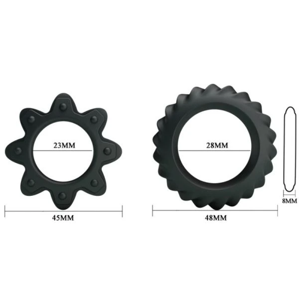 Baile FOR HIM Penisring-Set Flowering Ring aus Silikon