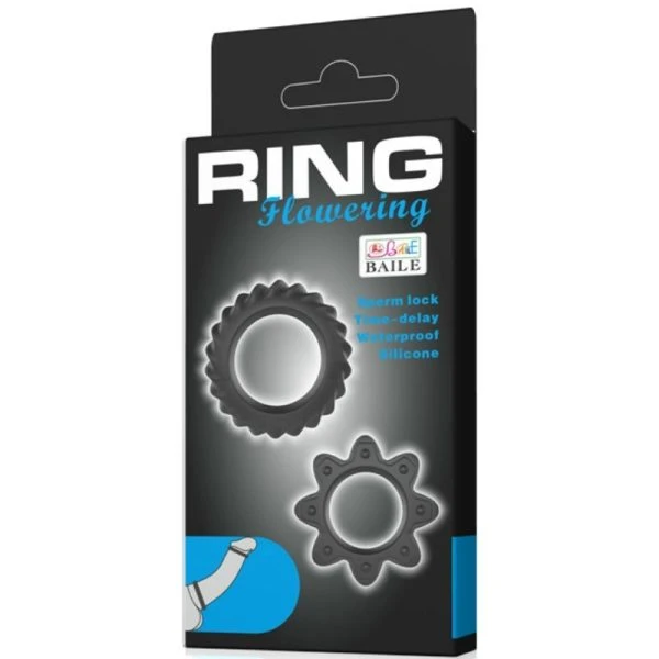 Baile FOR HIM Penisring-Set Flowering Ring aus Silikon