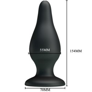 Pretty Love Ergonomischer Silikon-Analplug 15,4 cm schwarz Pretty Love Ergonomischer Silikon-Analplug 15,4 cm schwarz – Bild 5