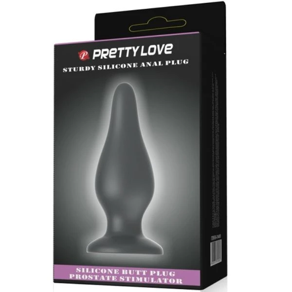 Pretty Love Ergonomischer Silikon-Analplug 15,4 cm schwarz
