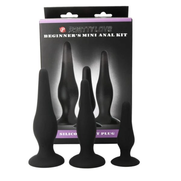 Anal Toys Pretty Love Analplugs Silikon Initiations KIT