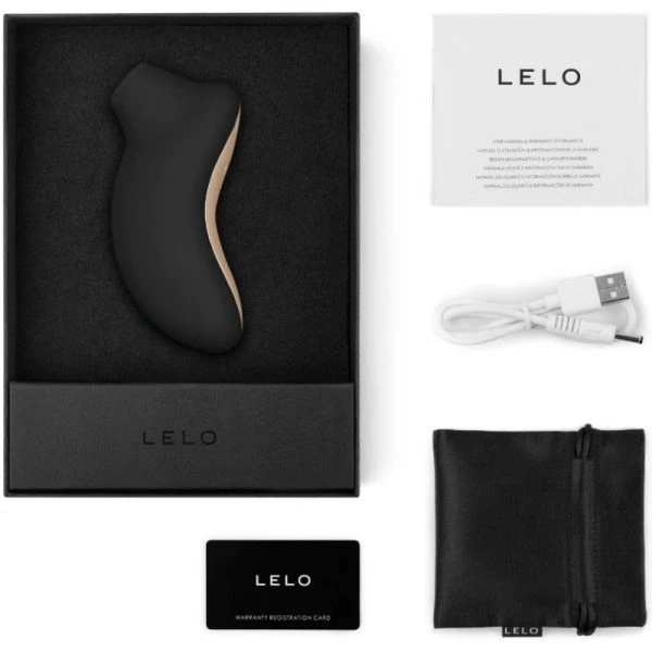 Lelo Clitorisstimulator Sona met geluidsgolven zwart Lelo Clitorisstimulator Sona met geluidsgolven zwart