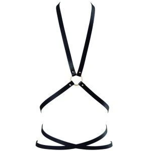 Bijoux Indiscrets Maze Multi-Way Harness Zwart – verstelbaar bondage-harnas