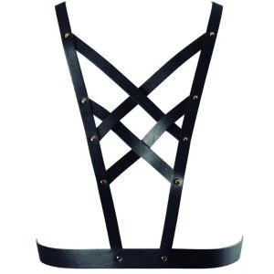 Bijoux Indiscrets Maze Harness met uitsnede, zwart