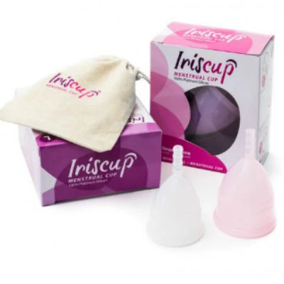 Iriscup Menstruatiecup klein roze met sterilisatietasje