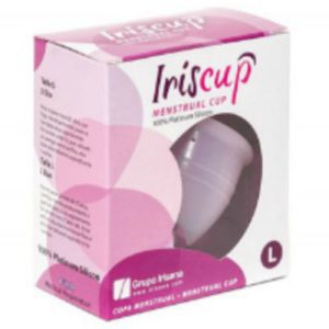 Iriscup Menstruatiecup groot roze met sterilisatiezakje Iriscup Menstruatiecup groot roze met sterilisatiezakje - Afbeelding 2