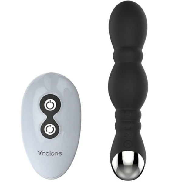 Nalone Dragon Prostaatmassageapparaat met afstandsbediening, siliconen, zwart