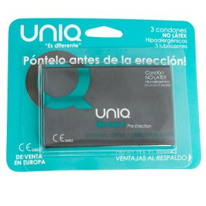 Uniq Smart Latex Free Pre-erection Condooms 3 Stuks Uniq Smart Latex Free Pre-erection Condooms 3 Stuks - Afbeelding 3