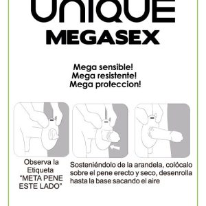 Uniq Megasex Latex Free Sensitive Condooms, 3 stuks Uniq Megasex Latex Free Sensitive Condooms, 3 stuks - Afbeelding 2