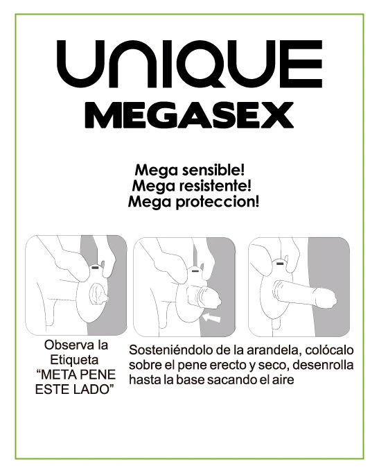 Uniq Megasex Latex Free Sensitive Condooms, 3 stuks