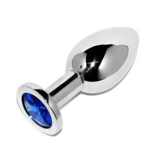 Metal Hard Anaalplug Diamant Blauw klein 5,71 cm Metal Hard Anaalplug Diamant Blauw klein 5,71 cm - Afbeelding 2