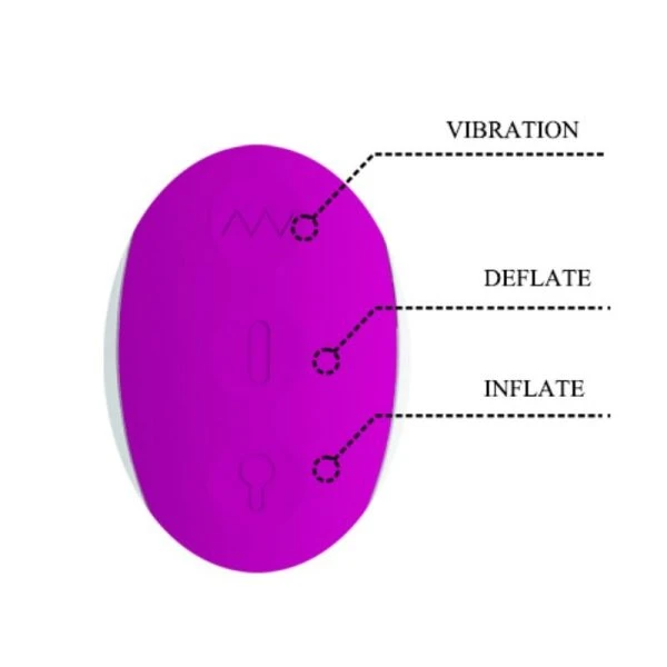 High Tech Pretty Love Dempsey opblaasbare vibrator met 7 modi