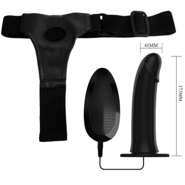 Harness Collection Pretty Love Vito Strap-on met Holle Dildo en Trilling 17,3 cm