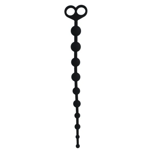 Intense Anal Toys Jaiden Analkralen van siliconen, zwart Intense Anal Toys Jaiden Analkralen van siliconen, zwart