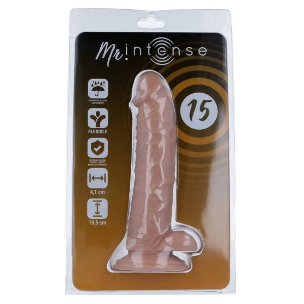 MR. Intense Dildos Realistische Penis Dildo van rubber en PVC met zuignap