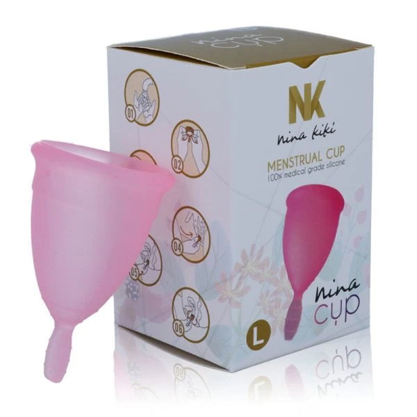 Nina Kikí Menstrual Cup Pink Size L